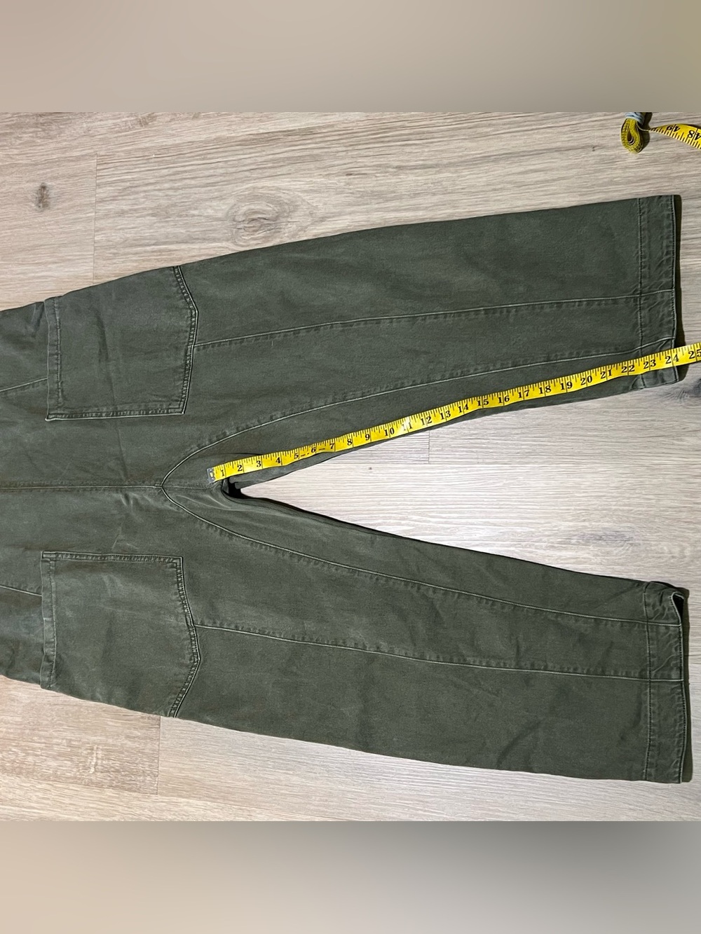 Free People High Roller Overall Denim Jumpsuit in green size Large - Picture 4 of 8